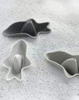 Olive | Stackable Sharks - Grey Set of 3 | The Elly Store