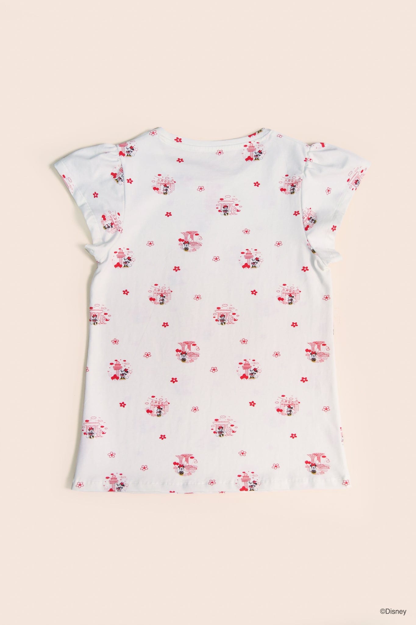 Ladies Flutter Tee - Minnie's Little Red Dot