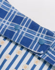 Pet Bandana - Navy Terrier Plaids / Paw Stripes | The Elly Store