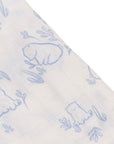 Bamboo Muslin Swaddle - Beary Best closeup