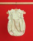 Mia Onesie - Yellow Blue Mosaic