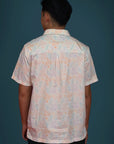 Men's Shirt - Cream Floral Bamboo