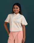 Amanda Top - Cream Floral Bamboo