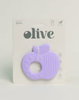 Olive Silicone Toys | Lilac Apple Teething Toy