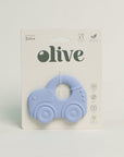 Olive Silicone Toys | Car Teething Toy - Periwinkle