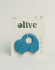 Olive Silicone Toys | Car Teething Toy - Teal