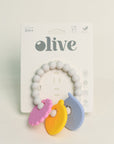Olive Silicone Toys | Kitty & Friends Teething Ring