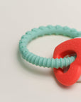 Olive Silicone Toys | Double Heart Teething Ring
