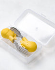 Palm Grasp Spoon & Fork Set - Lola (with case)