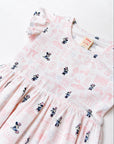 The Elly Store X Disney | Flutter Dress - Pink Hello Minnie