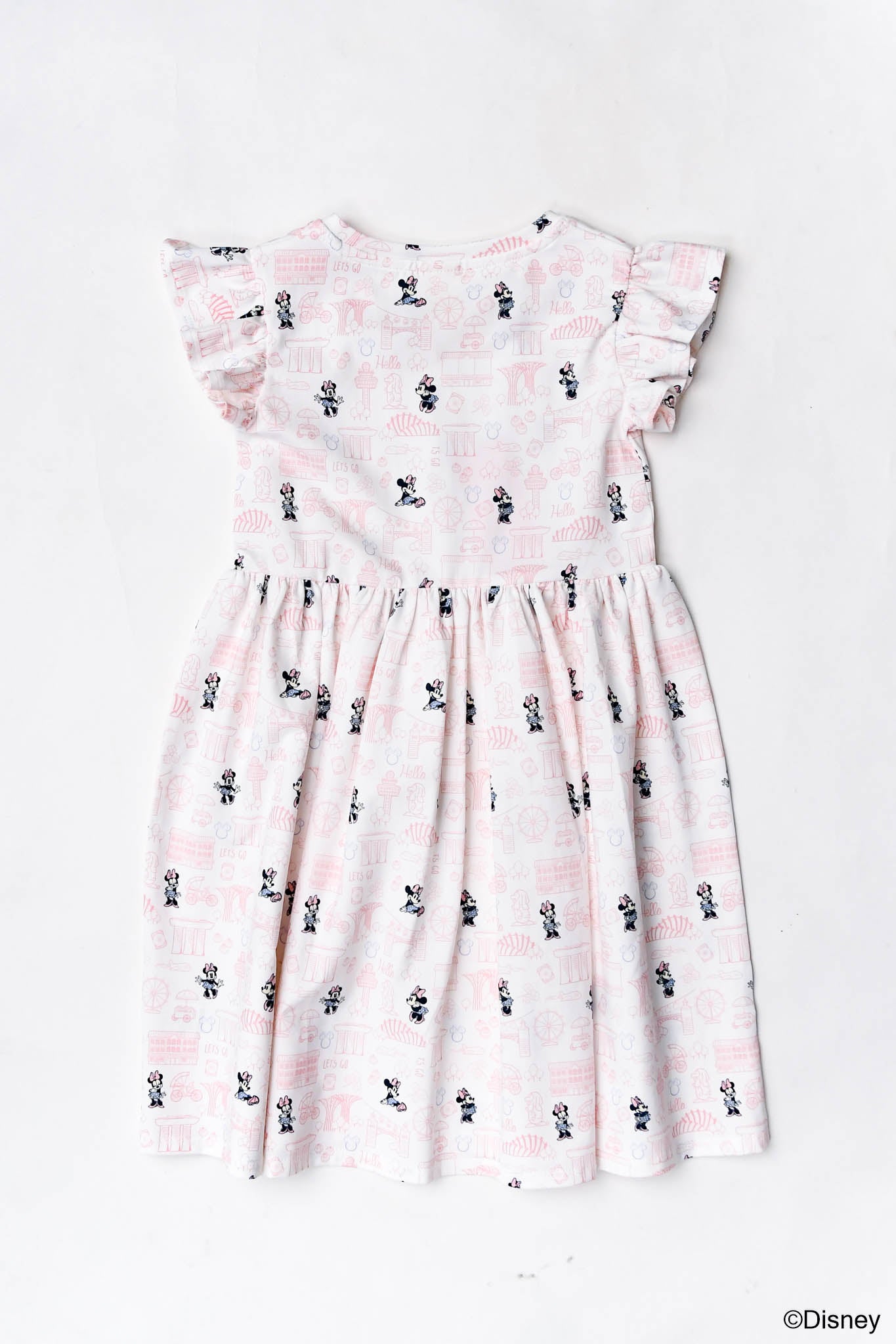 The Elly Store X Disney | Flutter Dress - Pink Hello Minnie