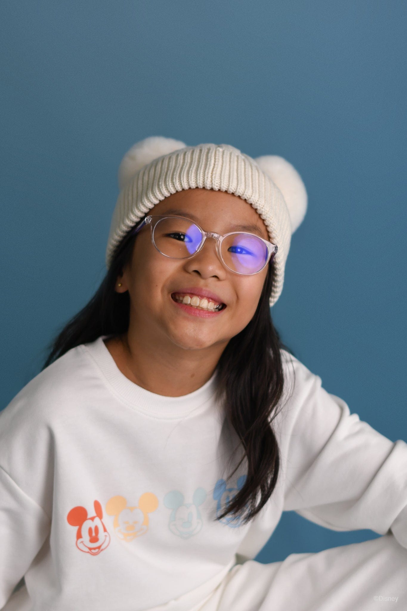 Double-Pom Beanie - Cream