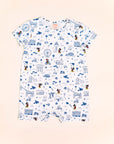 Short-sleeve Romper - Blue Road Trip Mickey