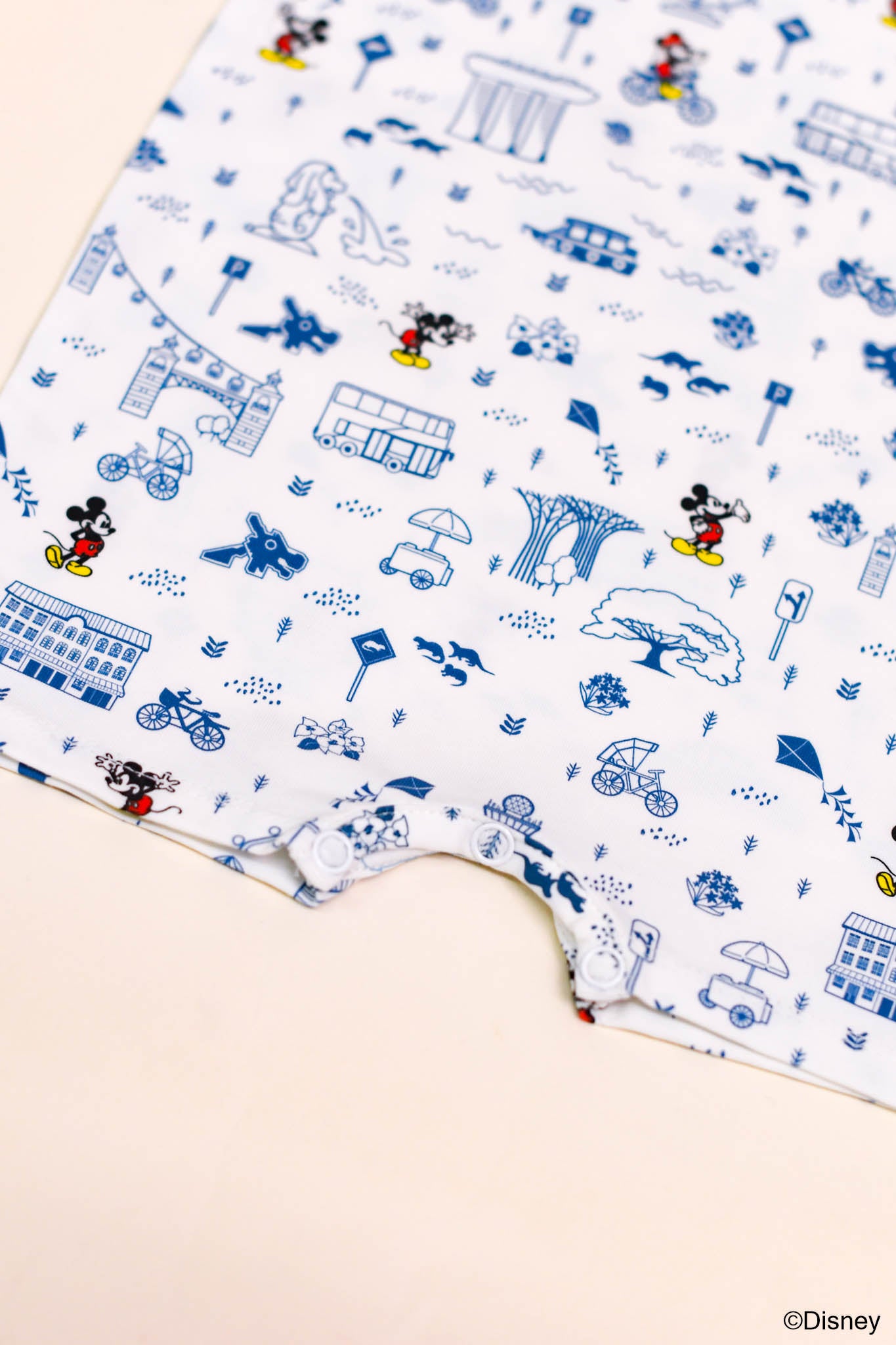 Short-sleeve Romper - Blue Road Trip Mickey