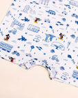 Short-sleeve Romper - Blue Road Trip Mickey