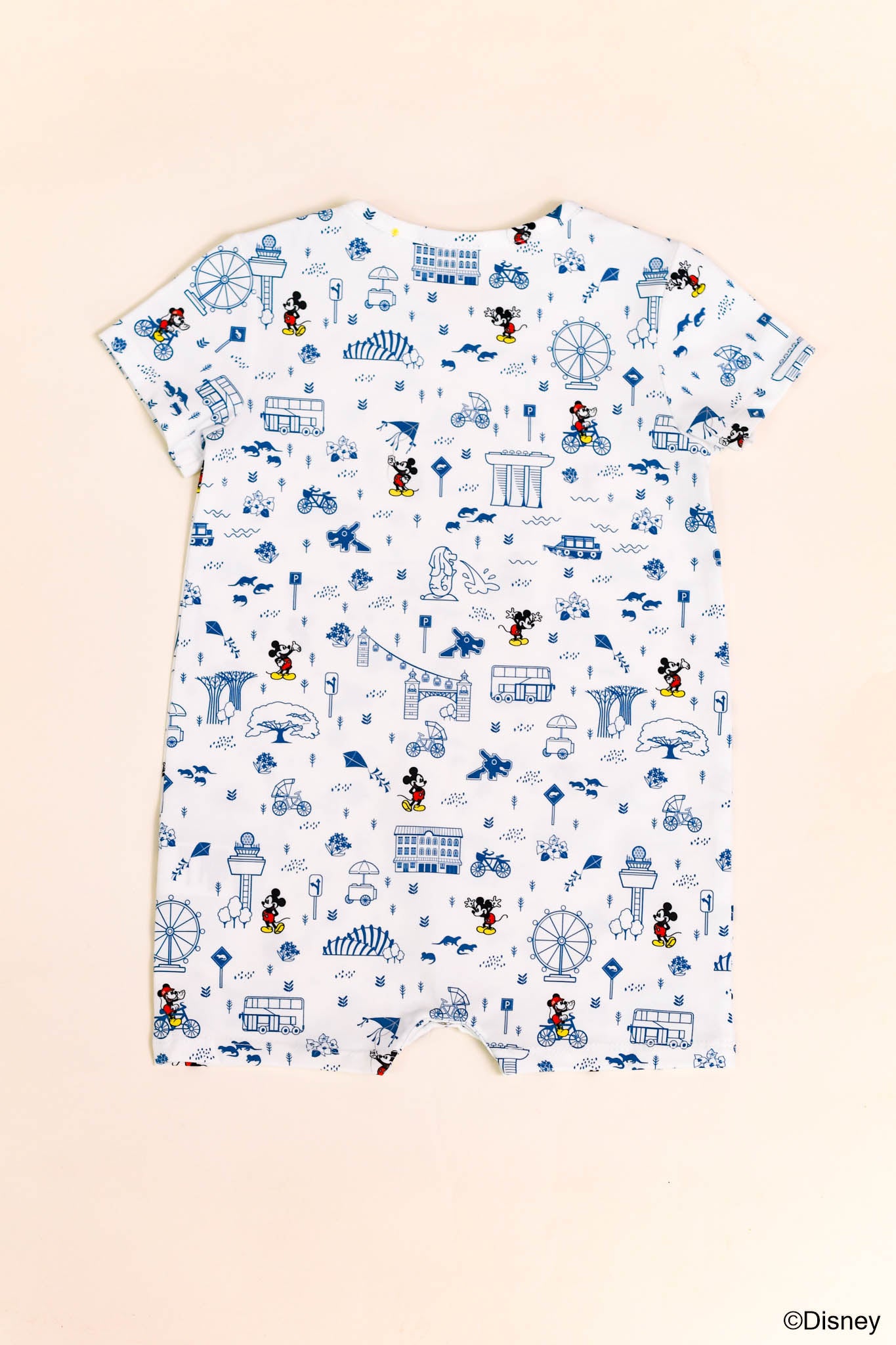 Short-sleeve Romper - Blue Road Trip Mickey