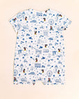 Short-sleeve Romper - Blue Road Trip Mickey
