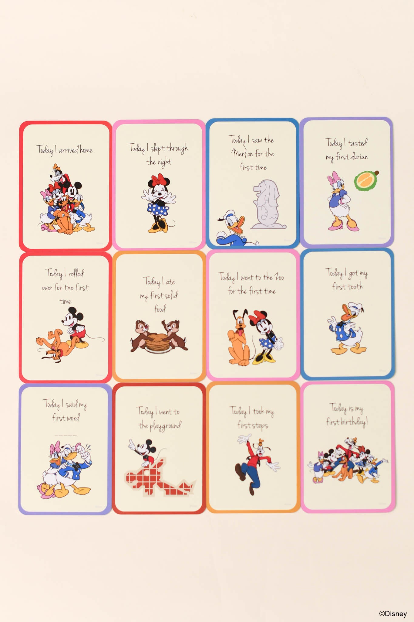 Milestone Cards - Mickey and Friends