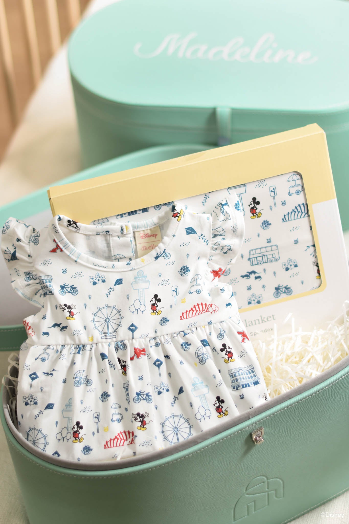 Road Trip Mickey Personalised Turquoise Gift Set