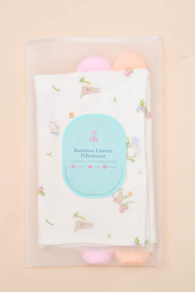 Pillow Case - Floral Bunny