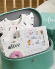 Minnie Onesie Personalisable Turquoise Gift Set (Medium)
