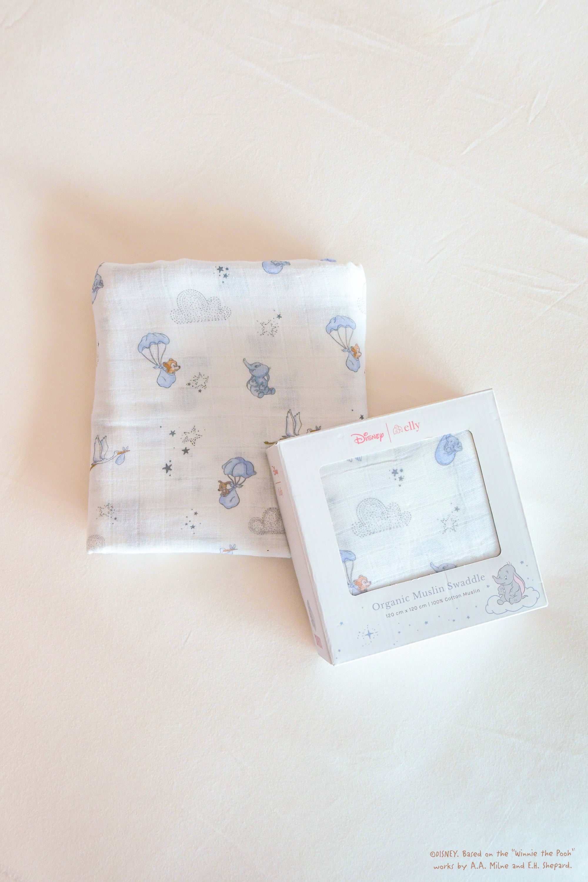 Organic Cotton Swaddle - Baby Dumbo