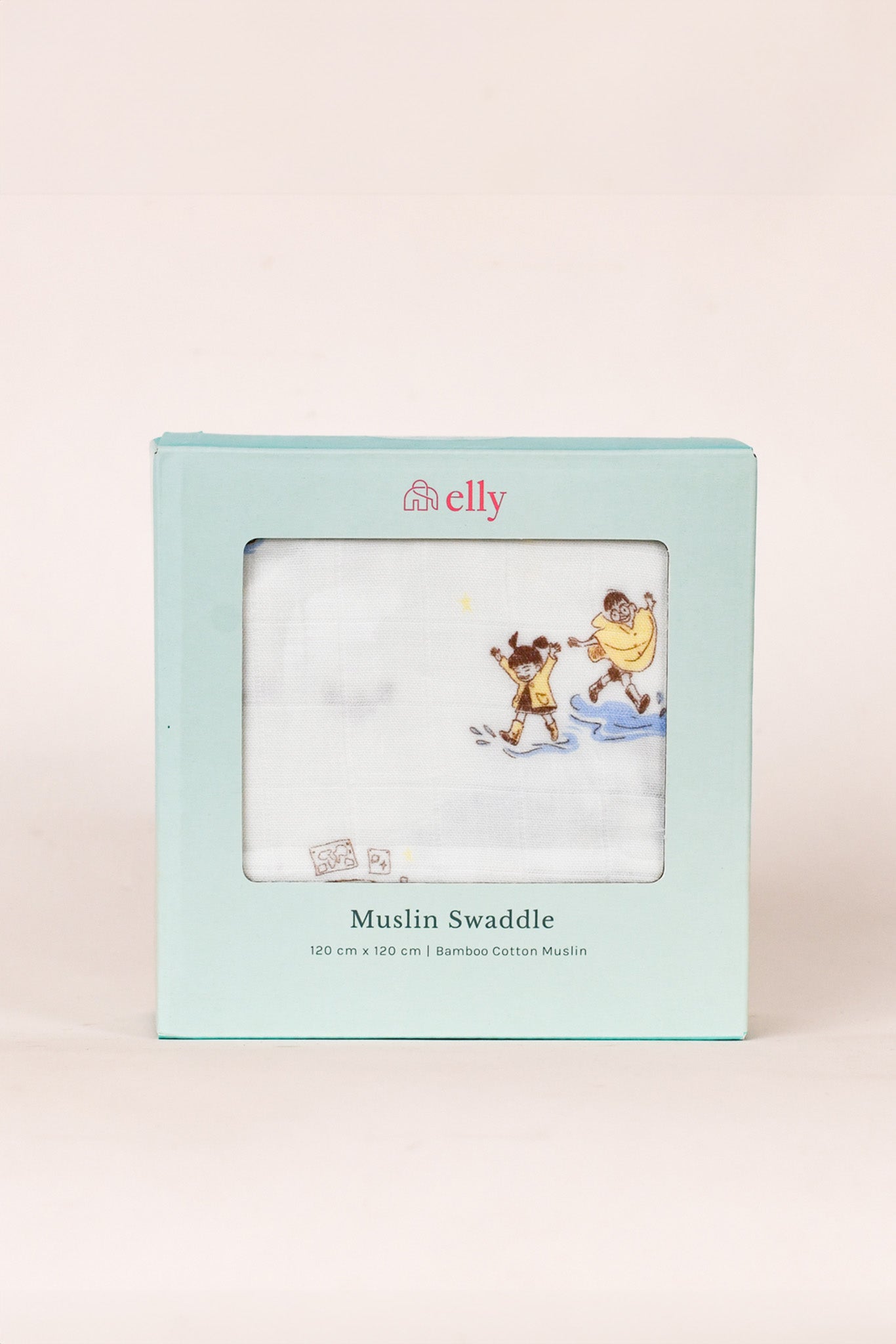 Premium Bamboo Swaddle - Rainy Day | Ideal for Newborn Baby Gifts | The Elly Store Singapore