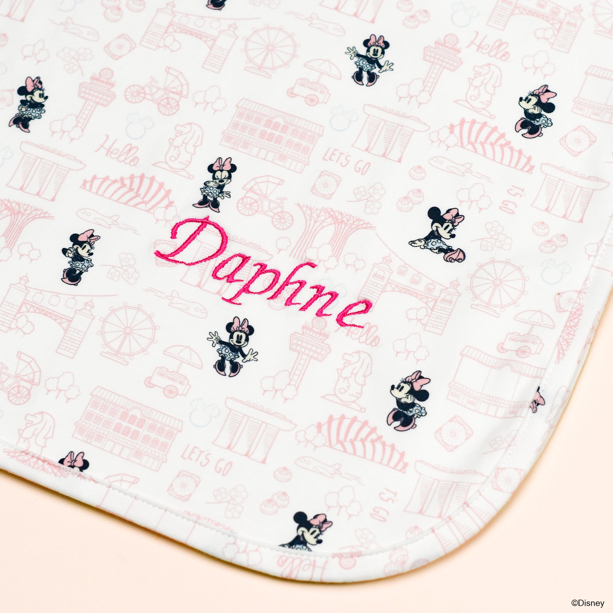 Jersey Blanket - Pink Hello Minnie
