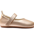 Tip Toey Joey Dolly Mary Janes - Metallic Salmon