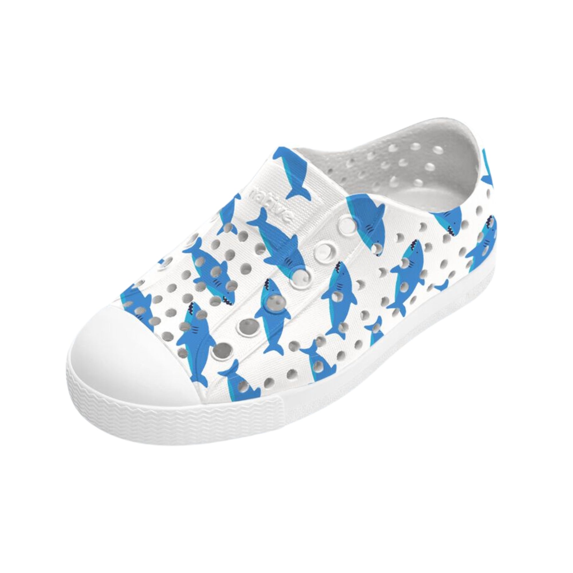 Jefferson Print Child Shell White / Shell White / Shark