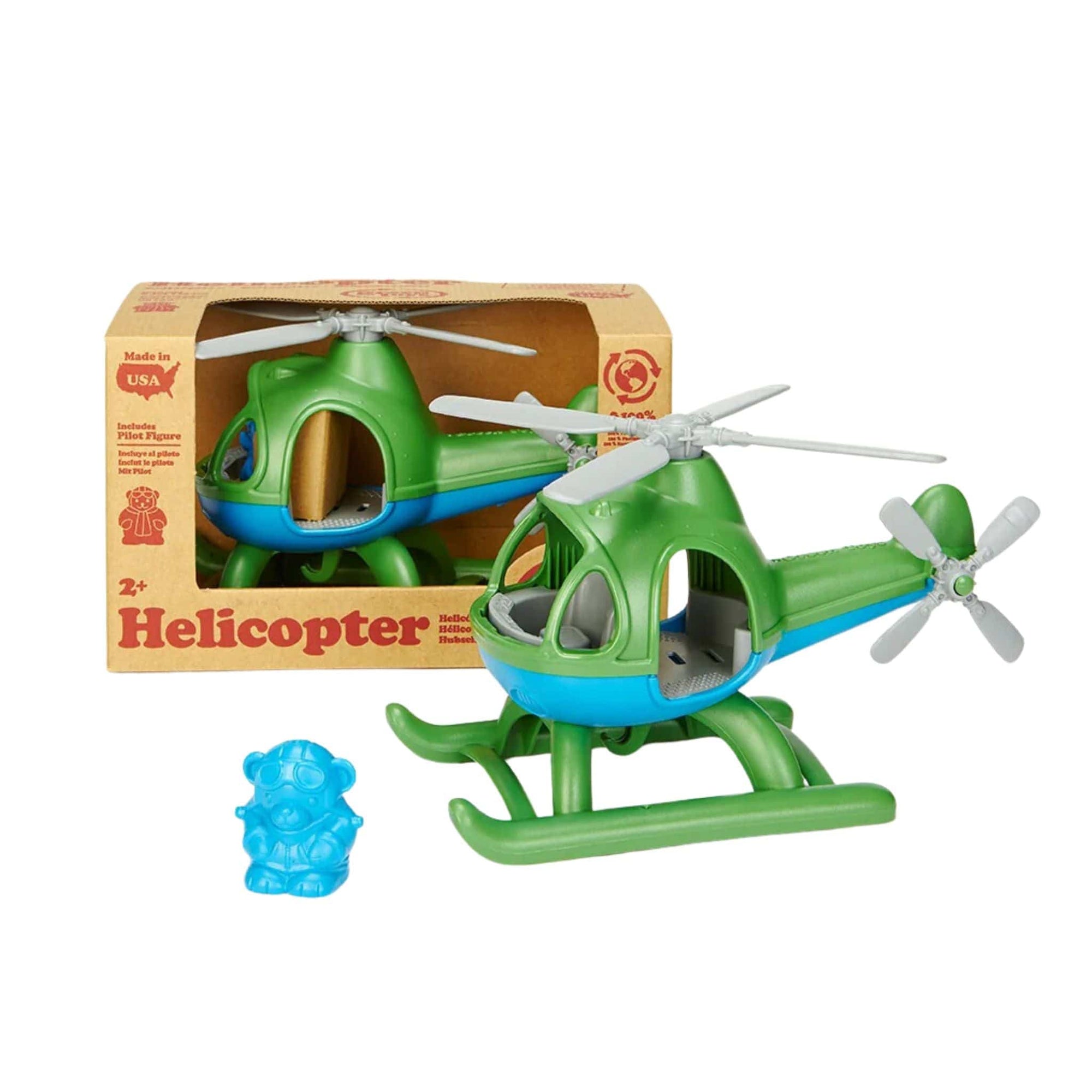 Green Toys Helicopter - Green Top