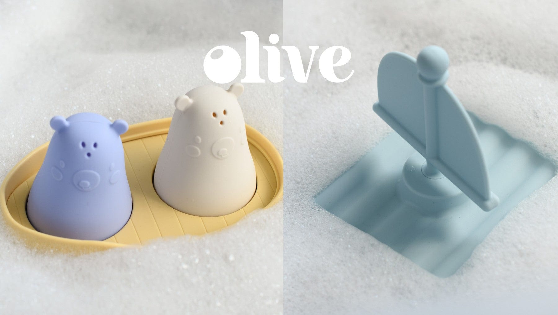 Olive homepage banner - baby bath toys