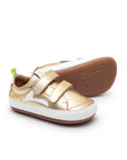 Hopper Sneakers Metal Gold White