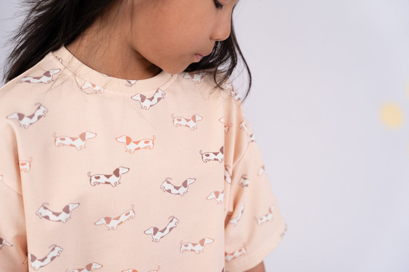 Girl wearing Hot Dog print crop tee