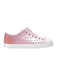 Native pink gradient perforated slip-on shoes with breathable design and lightweight comfort