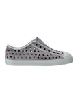 Native grey perforated slip-on shoes with breathable design and lightweight comfort
