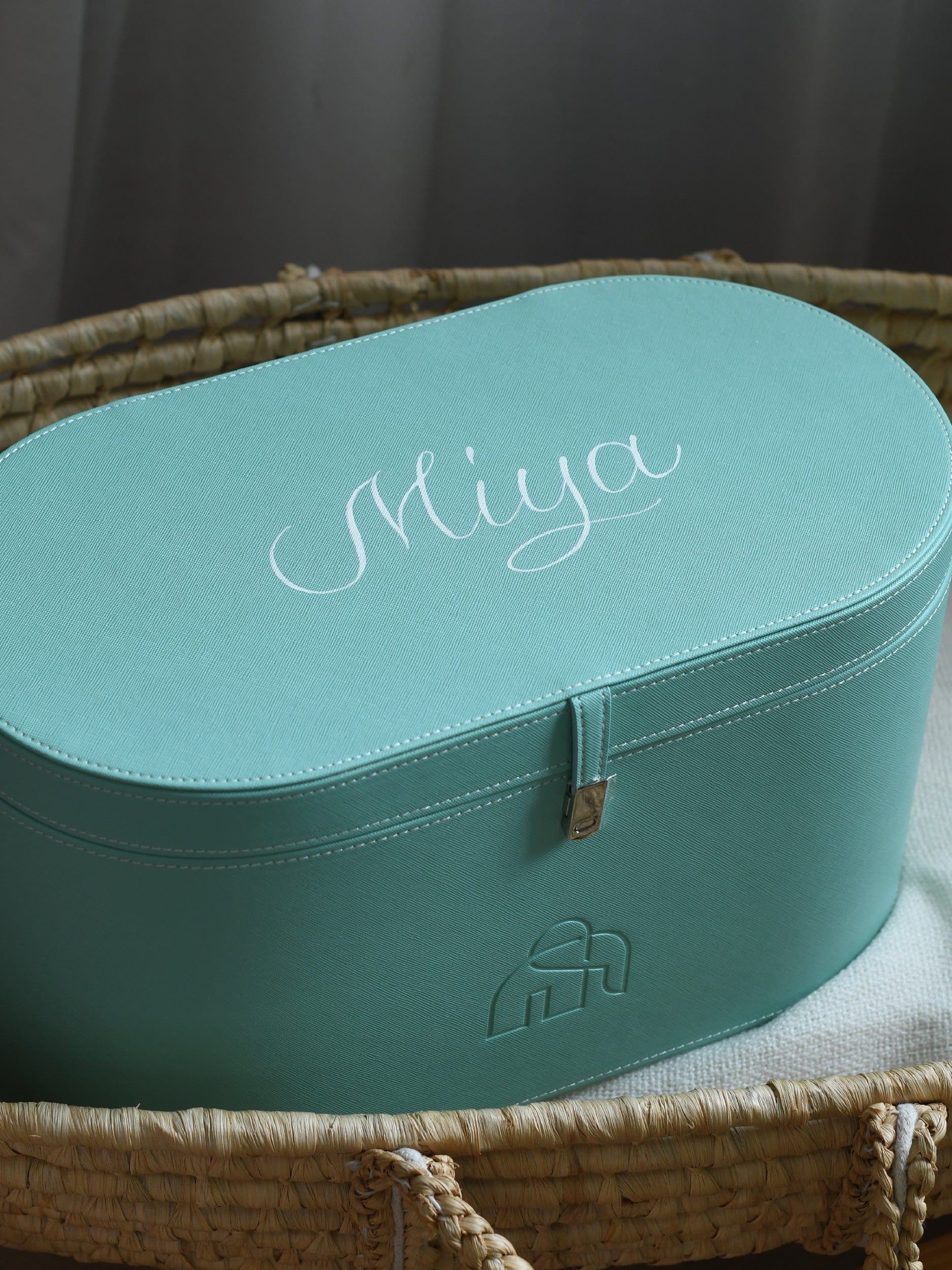 Miya keepsake box in teal, Keepsake Photos 3-04