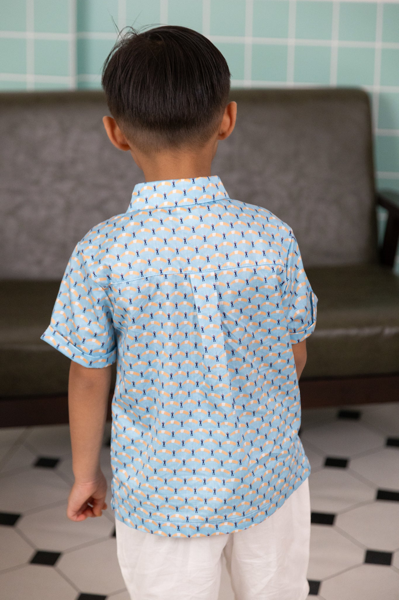 Little Man Shirt - Skyla Blue