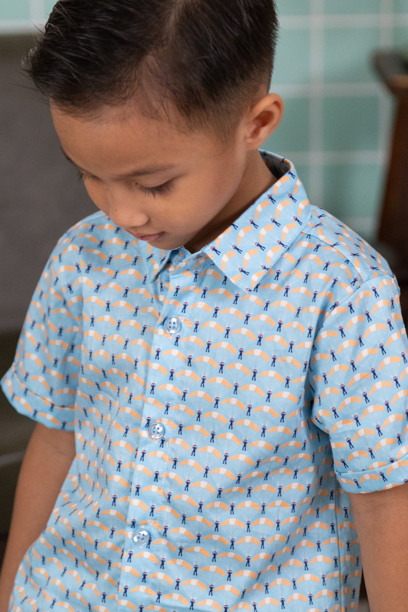 Little Man Shirt - Skyla Blue