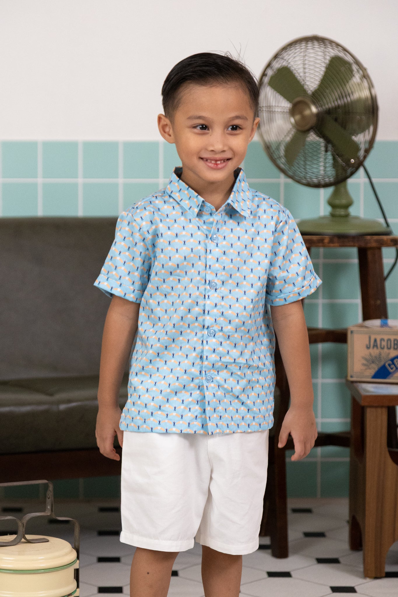 Little Man Shirt - Skyla Blue