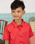 Little Man Shirt - Skyla Red