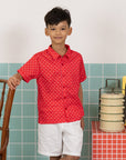 Little Man Shirt - Skyla Red