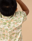 Little Man Shirt - Green Safari