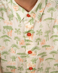 Little Man Shirt - Green Safari