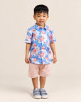 Little Man Shirt - Blue Lotus
