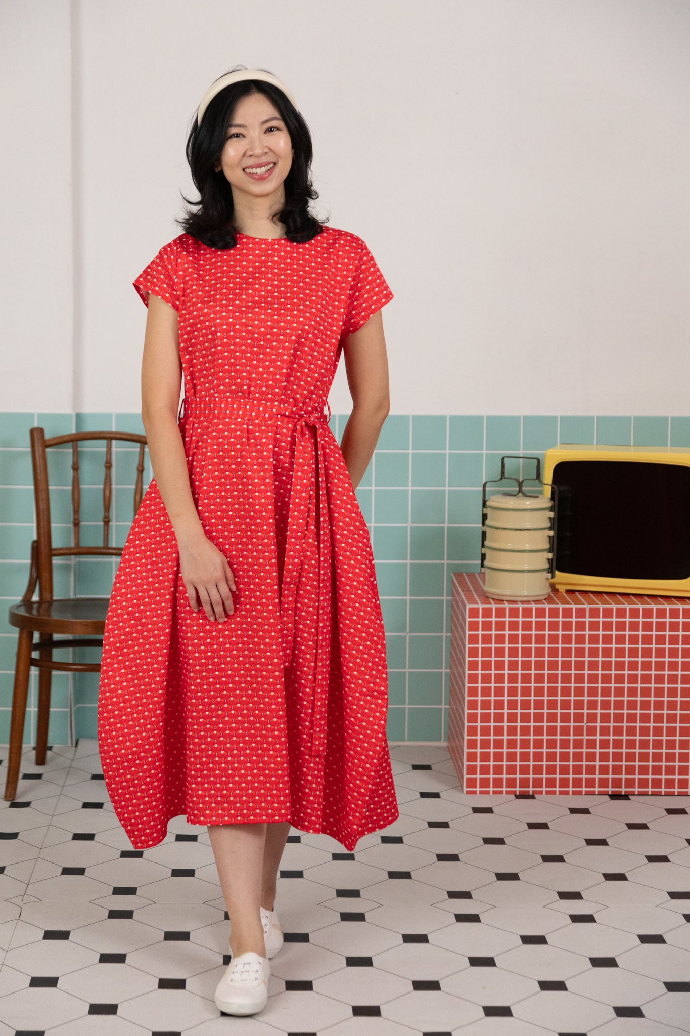 Ladies Sora Dress - Skyla Red