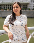 Ladies Capped Tee - Blue Road Trip Mickey