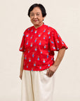 Ladies Amanda Top - Red Vases