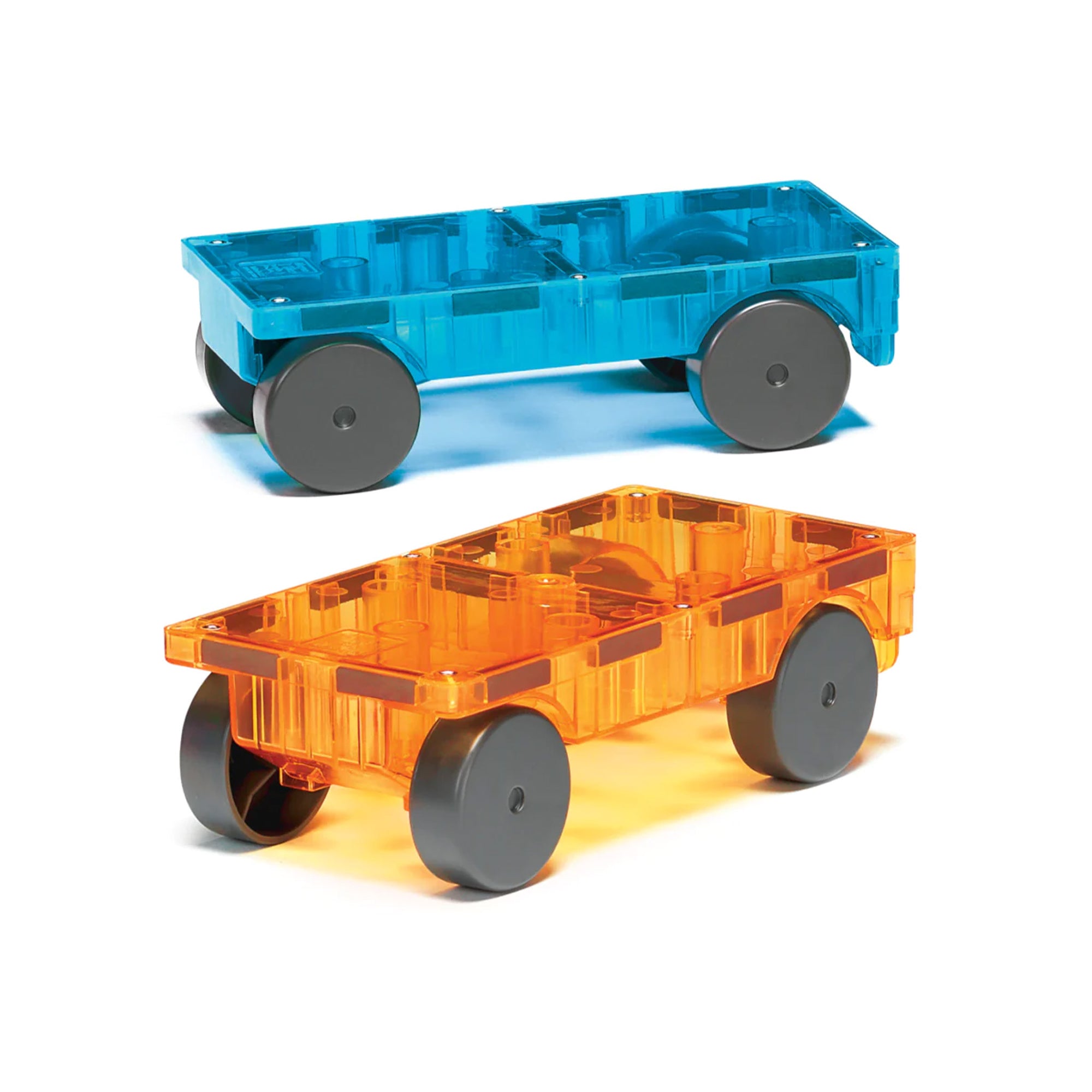 Magna-Tiles Cars 2-Piece Expansion Pack - Blue & Orange | The Elly Store