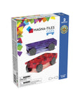 Magna-Tiles Cars 2-Piece Expansion Pack - Purple & Red | The Elly Store